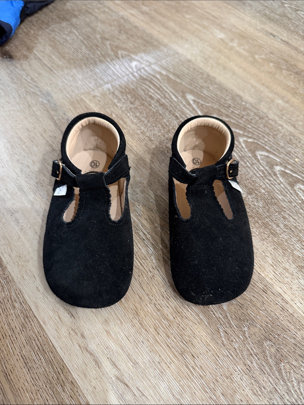Black suede Mary Jane’s